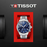  Shop Authentic Tissot T Sport Chrono XL Classic Blue Dial Silver Steel Strap Watch For Men - T116.617.11.047.01 - Luxxuri