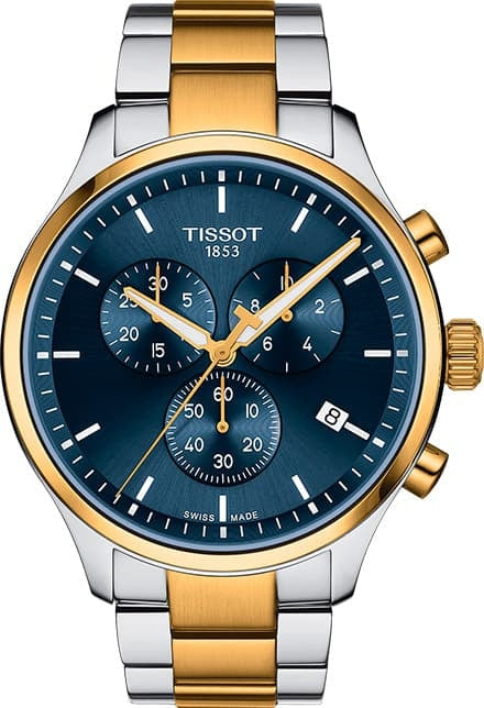  Shop Authentic Tissot Chrono XL Classic Blue Dial Two Tone Steel Strap Watch for Men - T116.617.22.041.00 - Luxxuri