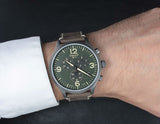  Shop Authentic Tissot T Sport Chrono XL Green Dial Brown Leather Strap Watch For Men - T116.617.36.097.00 - Luxxuri