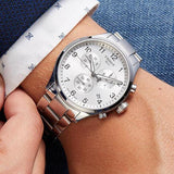 Shop Authentic Tissot Chrono XL Classic Silver Dial Silver Steel Strap Watch For Men - T116.617.11.037.00 - Luxxuri