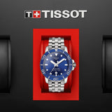  Shop Authentic Tissot T Sport Seastar 1000 Powermatic Silicium Blue Dial Silver Steel Strap Watch For Men - T120.407.11.041.01 - Luxxuri