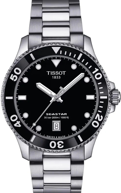  Shop Authentic Tissot Seastar 1000 Black Dial Silver Steel Strap Watch For Men - T120.410.11.051.00 - Luxxuri