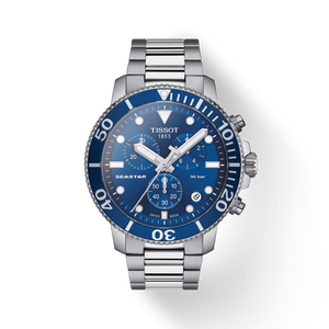  Shop Authentic Tissot Seastar 1000 Chronograph Blue Dial Silver Steel Strap Watch For Men - T120.417.11.041.00 - Luxxuri