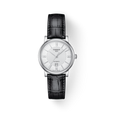 Shop Authentic Tissot Carson Premium Lady Born to Be Brace Special Edition Silver Dial Black Leather Strap Watch for Women - T122.207.16.036.00 - Luxxuri