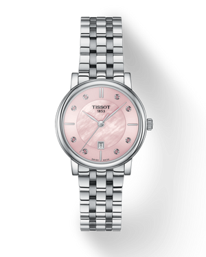  Shop Authentic Tissot T Classic Carson Premium Pink Dial Silver Steel Strap Watch for Women - T122.210.11.159.00 - Luxxuri