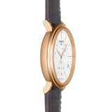  Shop Authentic Tissot Carson Premium Chronograph White Dial Brown Leather Strap Watch For Men - T122.417.36.011.00 - Luxxuri