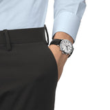  Shop Authentic Tissot Carson Premium Chronograph Silver Dial Black Leather Strap Watch For Men - T122.417.16.033.00 - Luxxuri