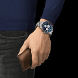  Shop Authentic Tissot Supersport Chrono Blue Dial Silver Steel Strap Watch For Men - T125.617.11.041.00 - Luxxuri