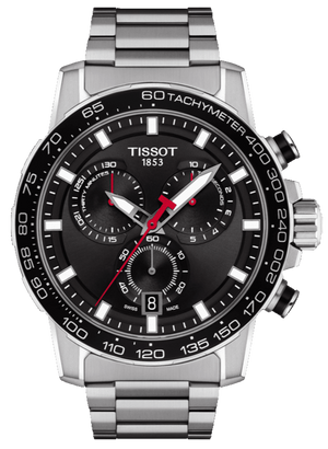  Shop Authentic Tissot Supersport Chrono Black Dial Silver Steel Strap Watch For Men - T125.617.11.051.00 - Luxxuri