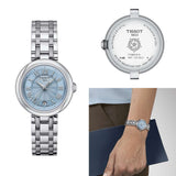  Shop Authentic Tissot Bellissima Small Lady Light Blue Dial Silver Steel Strap Watch for Women - T126.010.11.133.00 - Luxxuri