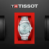  Shop Authentic Tissot Gentleman Powermatic 80 Silicium Ice Blue Silver Steel Strap Watch For Men - T127.407.11.351.00 - Luxxuri