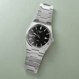  Shop Authentic Tissot PRX Quartz Black Dial Silver Steel Strap Watch For Men - T137.410.11.051.00 - Luxxuri