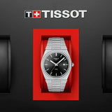  Shop Authentic Tissot PRX Quartz Black Dial Silver Steel Strap Watch For Men - T137.410.11.051.00 - Luxxuri