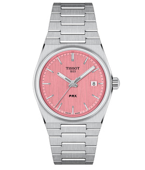  Shop Authentic Tissot PRX Quartz Pink Dial Silver Steel Strap Watch for Women - T137.210.11.331.00 - Luxxuri