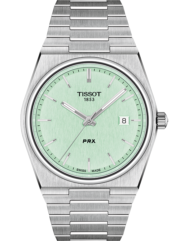  Shop Authentic Tissot PRX Quartz Light Green Dial Silver Steel Strap Watch for Men - T137.410.11.091.01 - Luxxuri