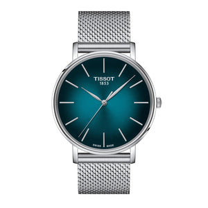  Shop Authentic Tissot Everytime Gent Green Dial Silver Mesh Bracelet Watch for Men - T143.410.11.091.00 - Luxxuri