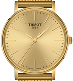  Shop Authentic Tissot Everytime Gent Gold Dial Gold Mesh Bracelet Watch for Men - T143.410.33.021.00 - Luxxuri