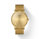  Shop Authentic Tissot Everytime Gent Gold Dial Gold Mesh Bracelet Watch for Men - T143.410.33.021.00 - Luxxuri