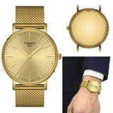  Shop Authentic Tissot Everytime Gent Gold Dial Gold Mesh Bracelet Watch for Men - T143.410.33.021.00 - Luxxuri