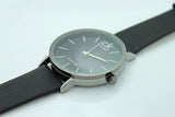  Shop Authentic Calvin Klein Minimal Black Dial Black Leather Strap Watch for Women - K7622107 - Luxxuri