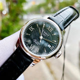  Shop Authentic Tissot Le Locle Automatic Lady Black Dial Black Leather Strap Watch for Women - T41.1.123.57 - Luxxuri