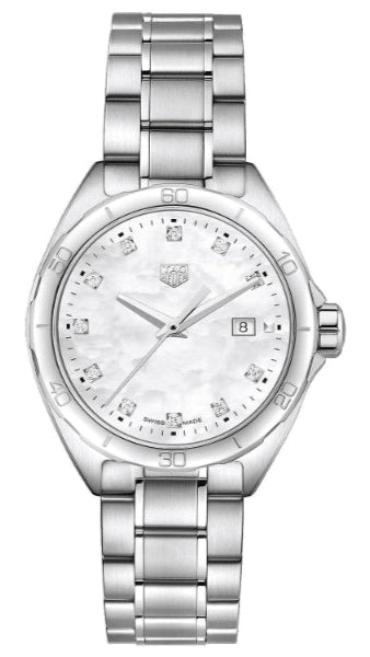  Shop Authentic Tag Heuer Formula 1 Diamonds Mother Of Pearl White Dial Silver Steel Strap Watch for Women - WBJ1419.BA0664 - Luxxuri