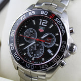  Shop Authentic Tag Heuer Senna Chronograph Special Edition Black Dial Silver Steel Strap Watch for Men - CAZ1015.BA0883 - Luxxuri