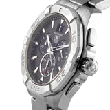  Shop Authentic Tag Heuer Aquaracer Chronograph Black Dial Silver Steel Strap Watch for Men - CAY1110.BA0927 - Luxxuri