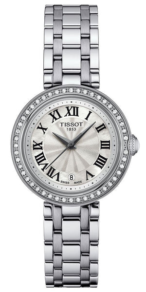  Shop Authentic Tissot Bellissima Small Lady Diamonds Silver Dial Silver Steel Strap Watch For Women - T126.010.61.113.00 - Luxxuri