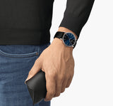 Shop Authentic Tissot Everytime Gent Blue Dial Black Leather Strap Watch for Men - T143.410.16.041.00 - Luxxuri