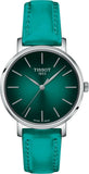  Shop Authentic Tissot Everytime Lady Green Dial Green Leather Strap Watch for Women - T143.210.17.091.00 - Luxxuri