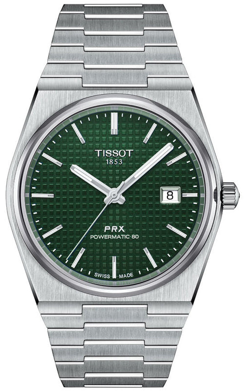  Shop Authentic Tissot PRX Powermatic 80 Green Dial Silver Steel Strap Watch For Men - T137.407.11.091.00 - Luxxuri