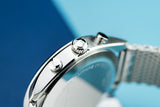  Shop Authentic Tissot PR 100 Chronograph White Dial Silver Mesh Bracelet Watch For Men - T101.417.11.031.02 - Luxxuri