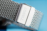  Shop Authentic Tissot PR 100 Chronograph White Dial Silver Mesh Bracelet Watch For Men - T101.417.11.031.02 - Luxxuri