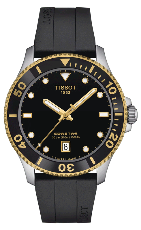 Shop Authentic Tissot Seastar 1000 Black Dial Black Rubber Strap Watch For Men - T120.410.27.051.00 - Luxxuri