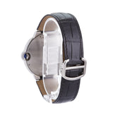  Shop Authentic Cartier Ballon Bleu De Cartier Black Dial Black Leather Strap Watch for Men - WSBB0003 - Luxxuri