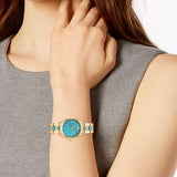  Shop Authentic Michael Kors Petite Runway Mercer Blue Dial Gold Steel Strap Watch For Women - MK6673 - Luxxuri