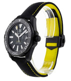  Shop Authentic Tag Heuer Aquaracer Calibre 5 Automatic Black Dial Black Nylon Strap Watch for Men - WAY218A.FC6362 - Luxxuri