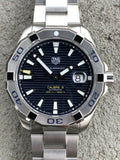  Shop Authentic Tag Heuer Aquaracer Calibre 5 Automatic Blue Dial Silver Steel Strap Watch for Men - WAY2012.BA0927 - Luxxuri