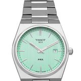  Shop Authentic Tissot PRX Quartz Light Green Dial Silver Steel Strap Watch for Men - T137.410.11.091.01 - Luxxuri