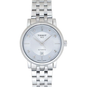  Shop Authentic Tissot Carson Premium Automatic Lady Diamonds Silver Dial Silver Steel Strap Watch for Women - T122.207.11.036.00 - Luxxuri