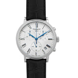  Shop Authentic Tissot Carson Premium Chronograph Silver Dial Black Leather Strap Watch For Men - T122.417.16.033.00 - Luxxuri