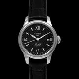  Shop Authentic Tissot Le Locle Automatic Lady Black Dial Black Leather Strap Watch for Women - T41.1.123.57 - Luxxuri
