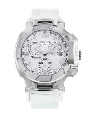  Shop Authentic Tissot T Race Lady Chronograph White Dial White Rubber Strap Watch for Women - T048.217.17.017.00 - Luxxuri