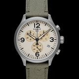  Shop Authentic Tissot T Sport Chrono XL Beige Dial Khakhi Green Nylon Strap Watch for Men - T116.617.33.267.00 - Luxxuri