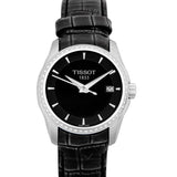  Shop Authentic Tissot T Trend Couturier Diamonds Black Dial Black Leather Strap Watch for Women - T035.210.66.051.00 - Luxxuri