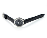  Shop Authentic Tissot Automatics III Day Date Black Dial Black Leather Strap Watch For Men - T065.430.16.051.00 - Luxxuri