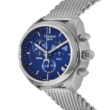  Shop Authentic Tissot PR 100 Chronograph Blue Dial Silver Mesh Bracelet Watch for Men - T101.417.11.041.00 - Luxxuri