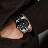  Shop Authentic Tissot PRX Quartz Black Dial Silver Steel Strap Watch For Men - T137.410.11.051.00 - Luxxuri