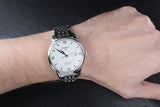  Shop Authentic Tissot Le Locle Double Happiness Automatic Silver Dial Silver Steel Strap Watch For Men - T41.1.833.50 - Luxxuri
